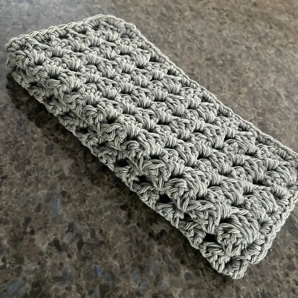 Crochet Washcloths, Dishcloths, Hot Pads, Trivets - Set of 2 100% Cotton - Picture 3 of 5